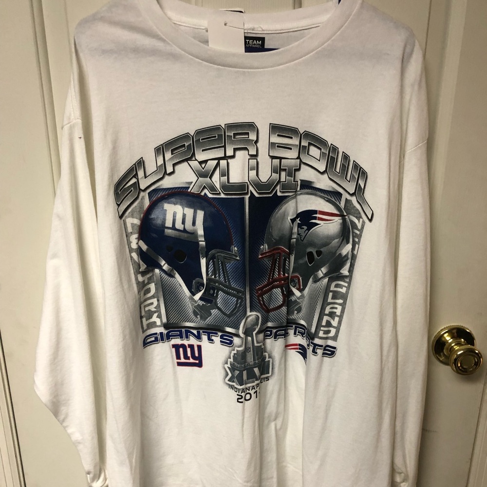 Superbowl 2012 Giants vs Patriots shirt